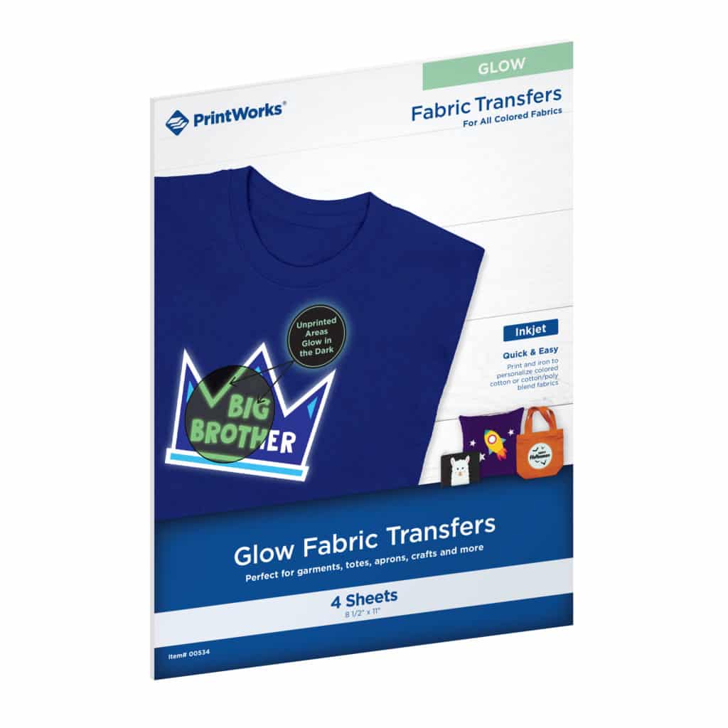 PrintWorks Fabric Transfers for Light & Dark Fabrics Paris Corporation