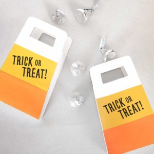 Halloween Paper Crafts - Candy Corn Treat Bag