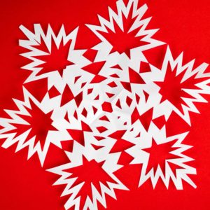 PrintWorks White Cardstock Snowflake Project