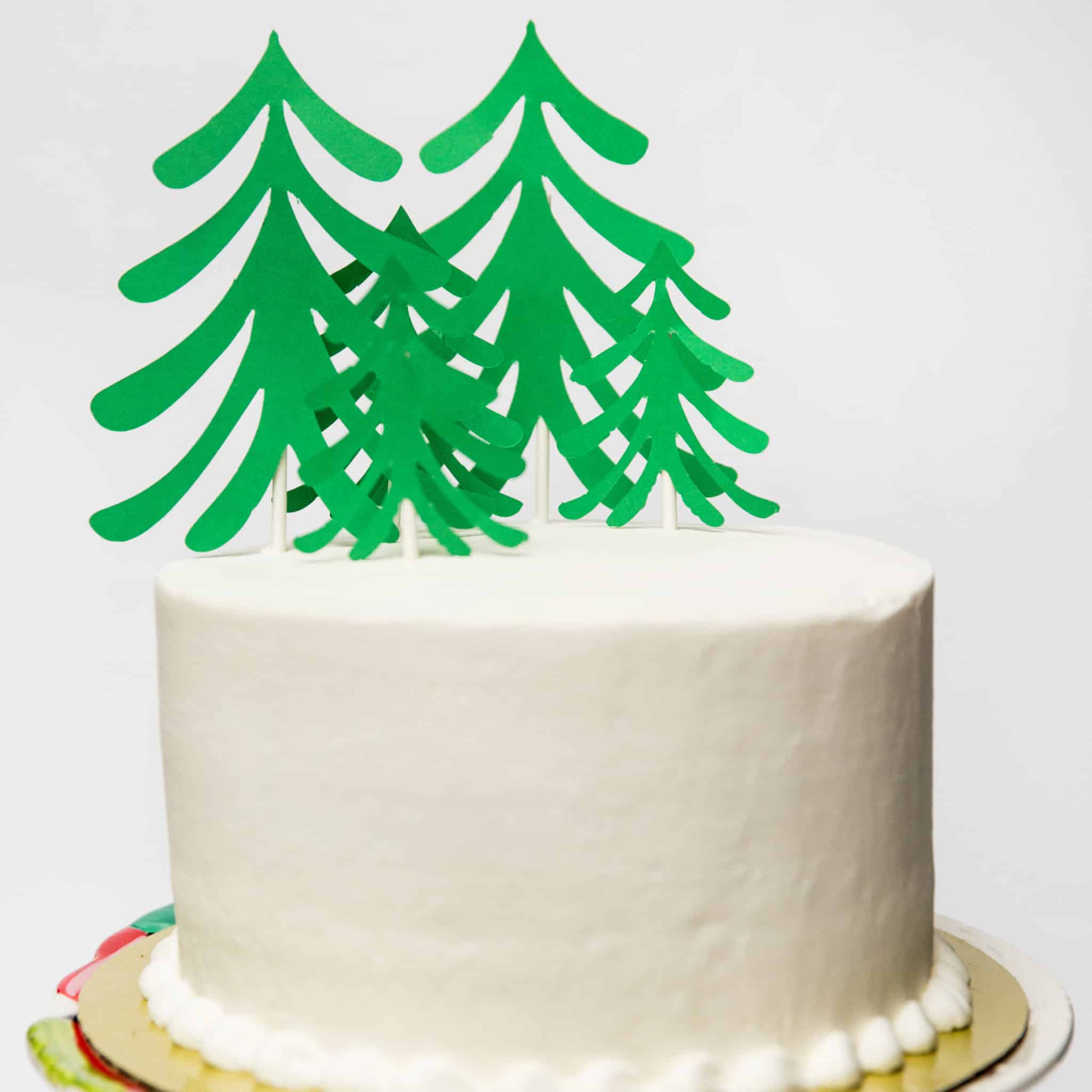 Holiday Cake Topper Template Free Printable Download