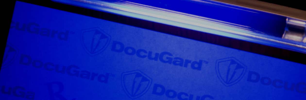 DocuGard Security Papers Have a Coin Reactive Watermark