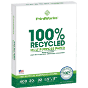 PrintWorks 100% Recycled Printer Paper