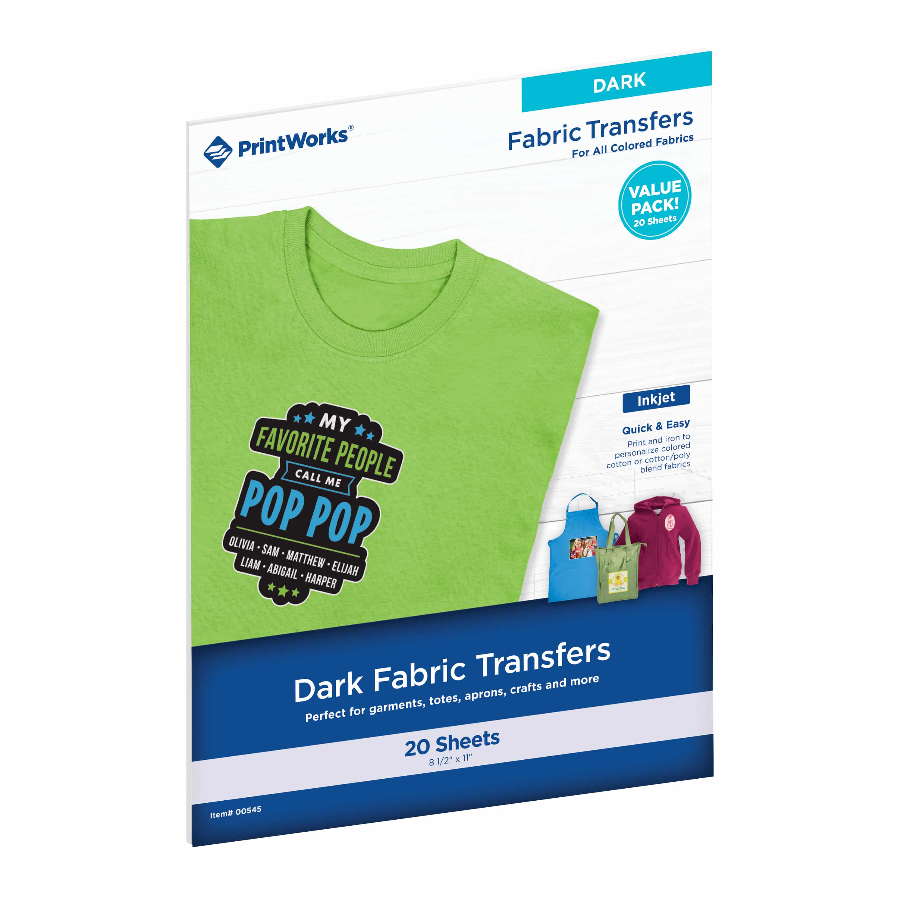 PrintWorks Dark Fabric Transfers