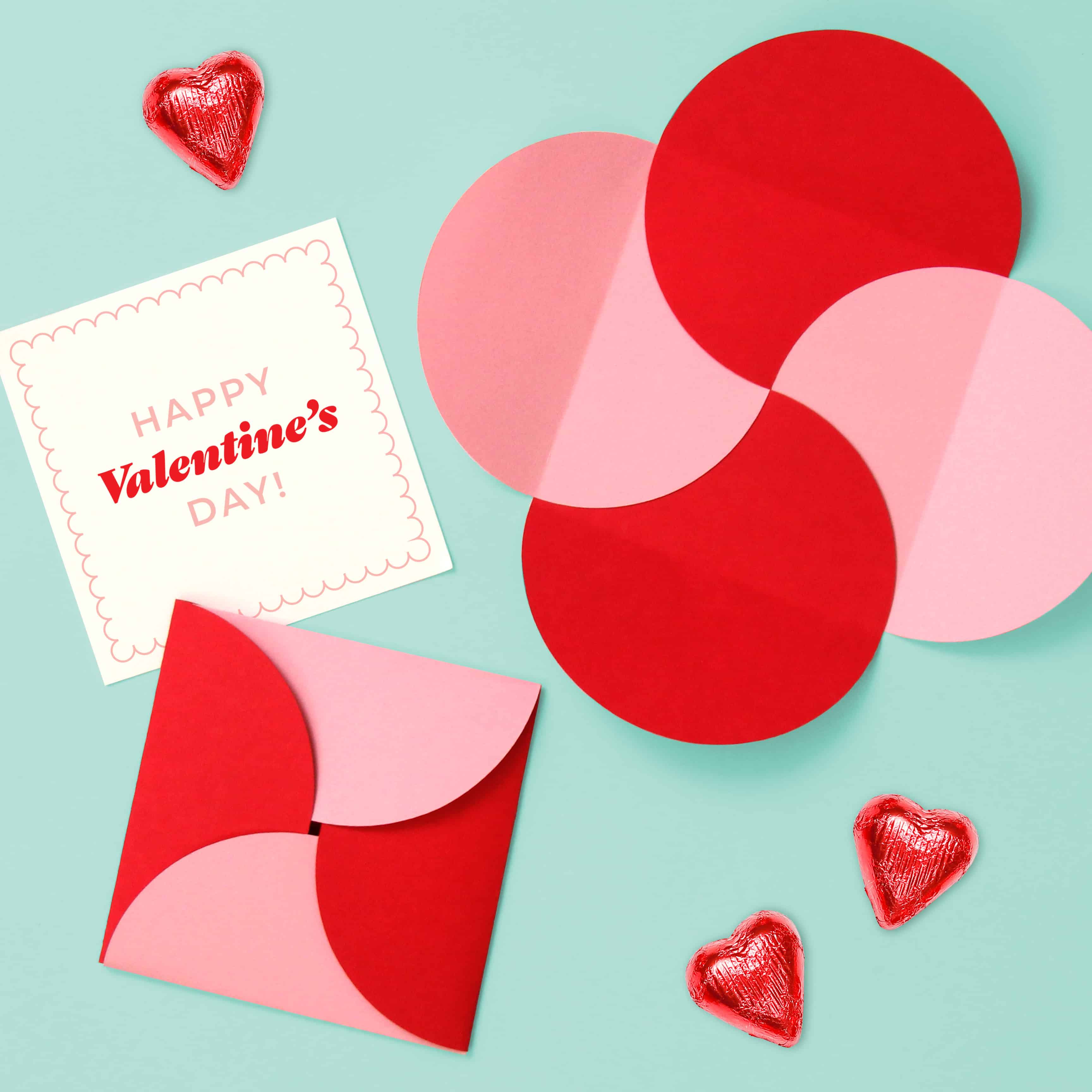 Valentine's Mini Envelopes Free Printable Download