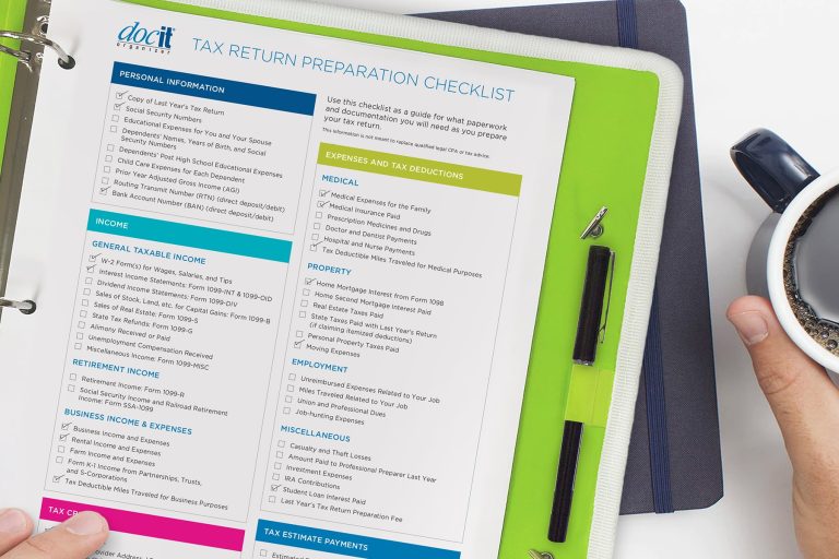 Tax prep checklist