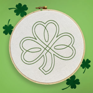 st Patrick's day embroidery