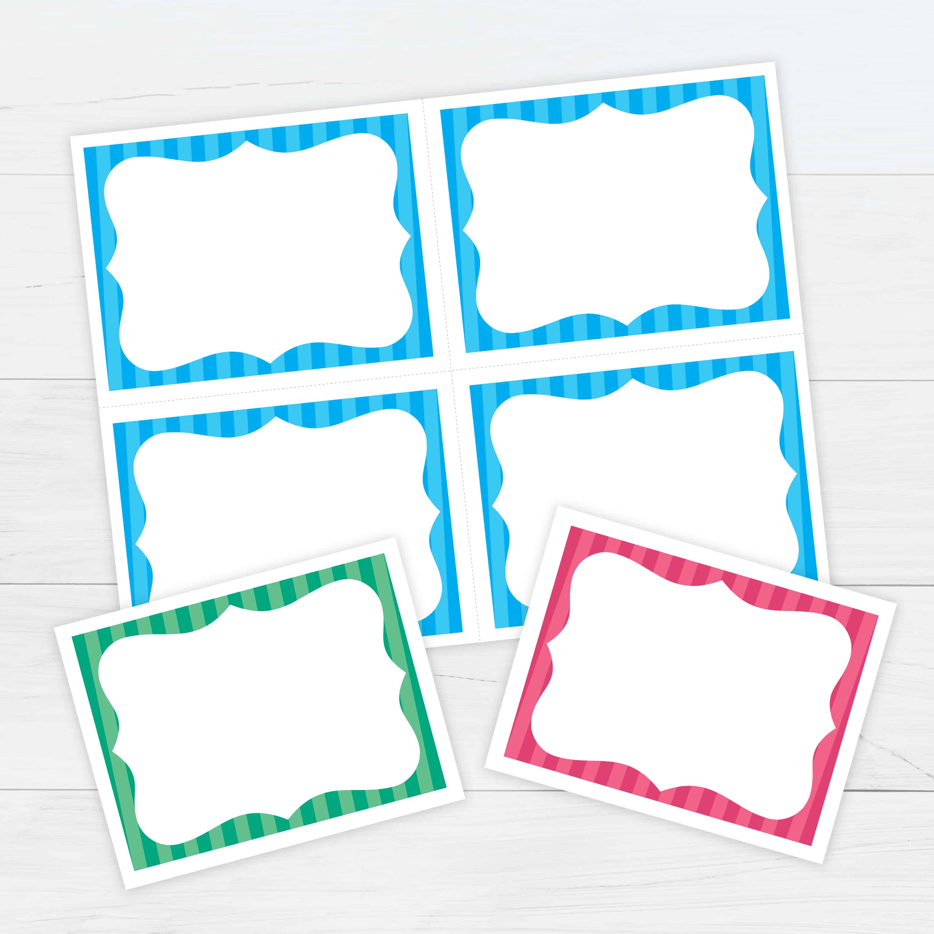 PrintWorks - Templates for Index Cards, Flash Cards, Postcards and Within Cue Card Template Word