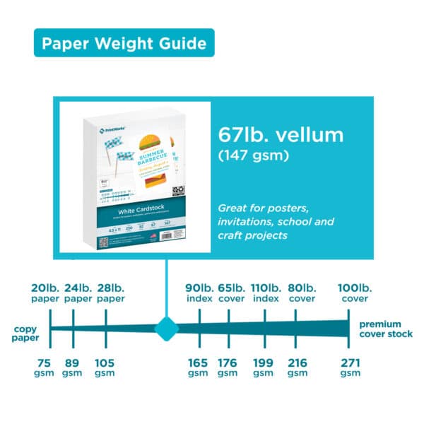 White Cardstock Paper Weight Guide