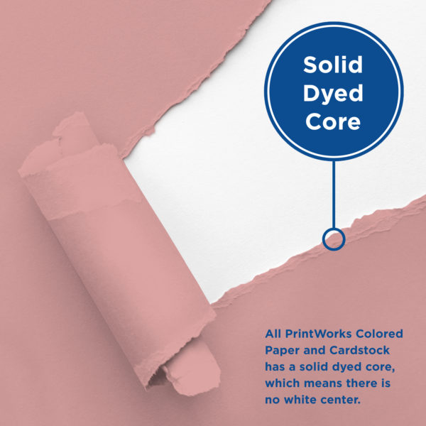PrintWorks Sorbet Cardstock has Solid Dyed Core