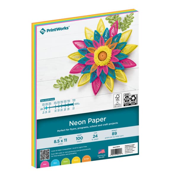 Neon Paper package 100ct