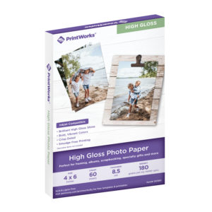 Printworks Matte Photo Paper for Inkjet Printers 80 Sheets Printable on Both Sides 00426-6 8.5 x 11 inches 6.5 mil 