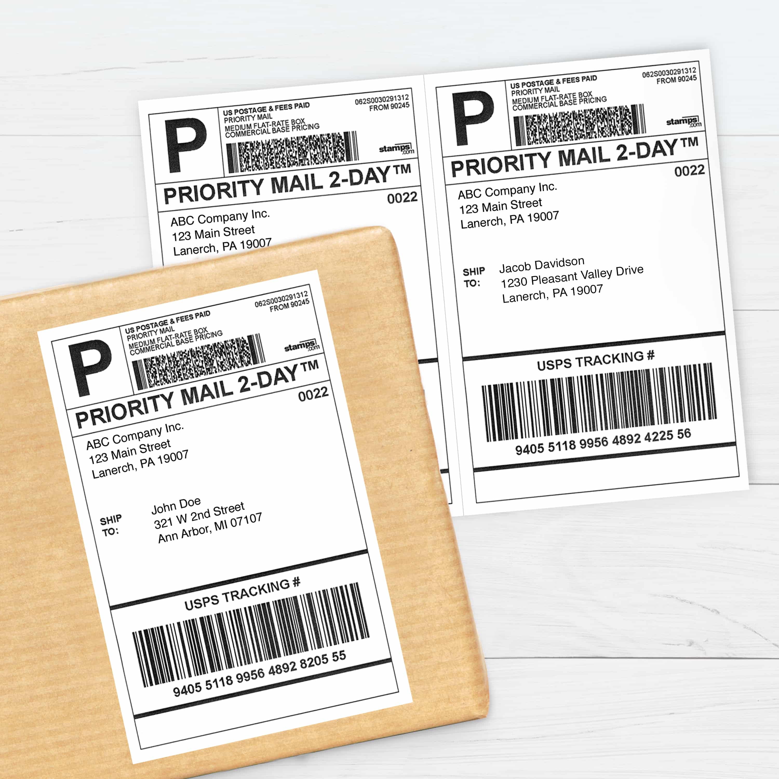 Shipping Labels For Mailing Packages By PrintWorks Paris Corporation