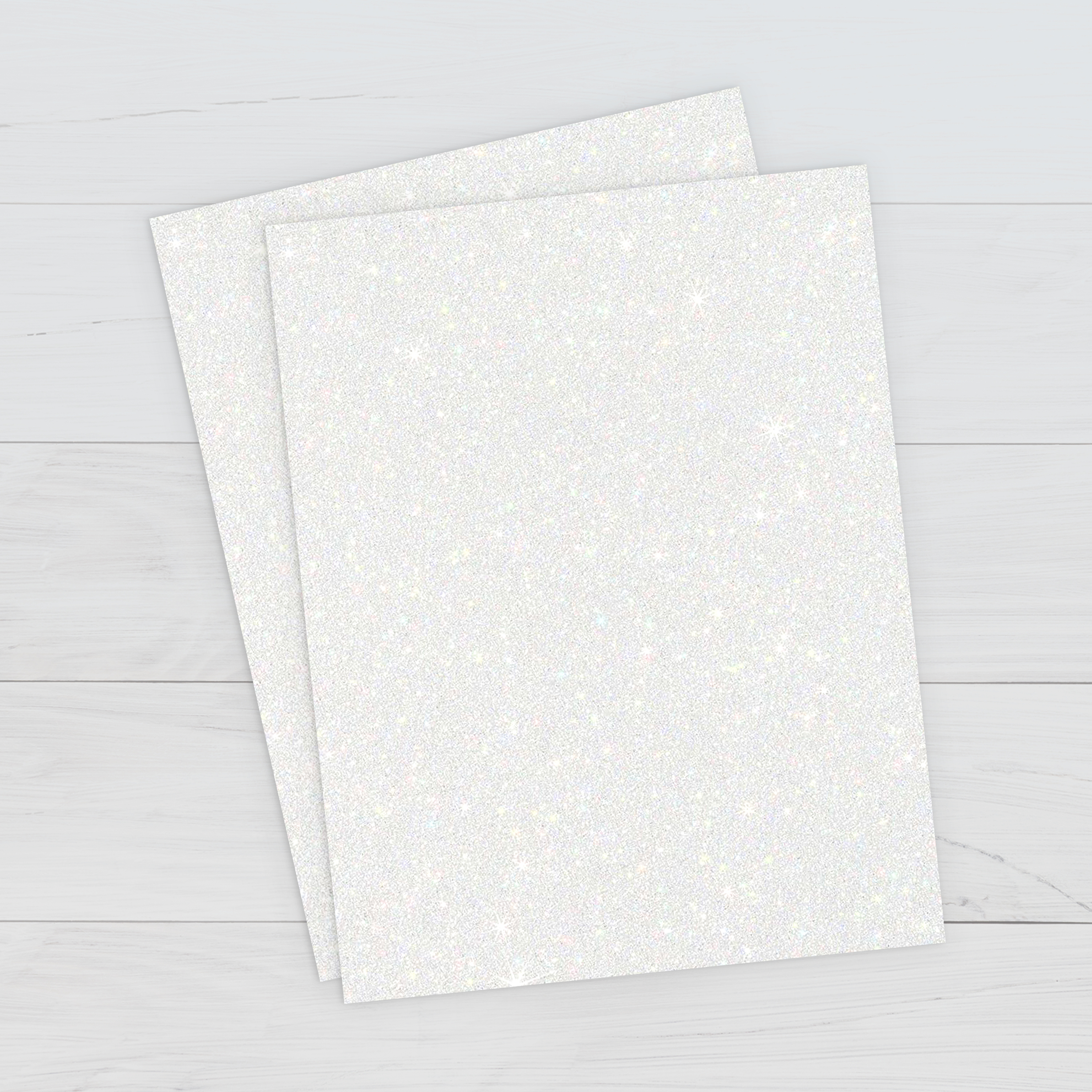 News :: New - White Glitter Paper