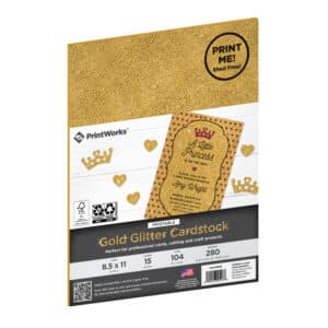 Gold Glitter Cardstock package