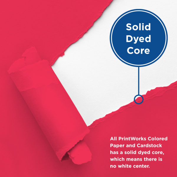 Printworks Americana Paper has solid dyed core