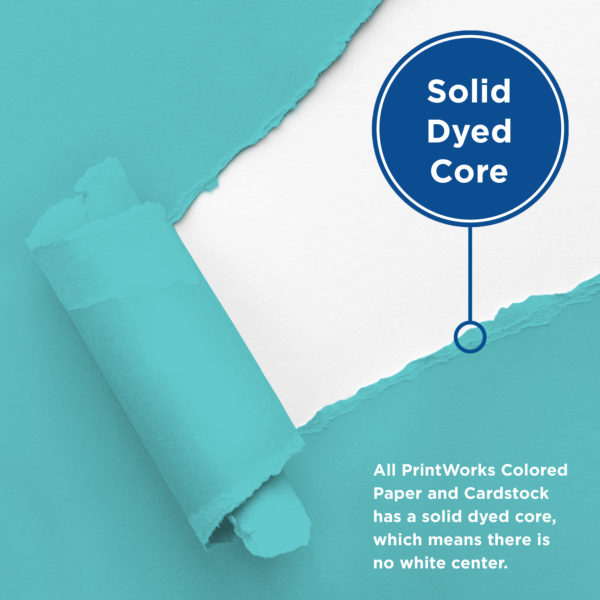 PrintWorks Winter Wonderland Cardstock has solid dyed core