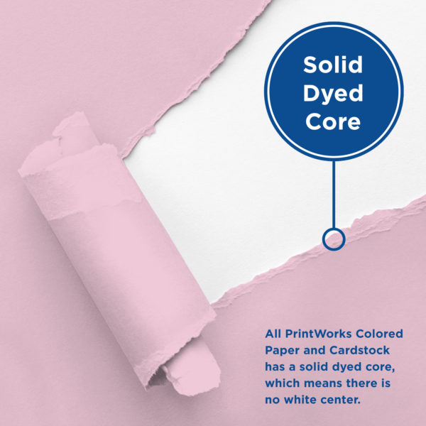 Printworks Floral Cardstock has solid dyed core