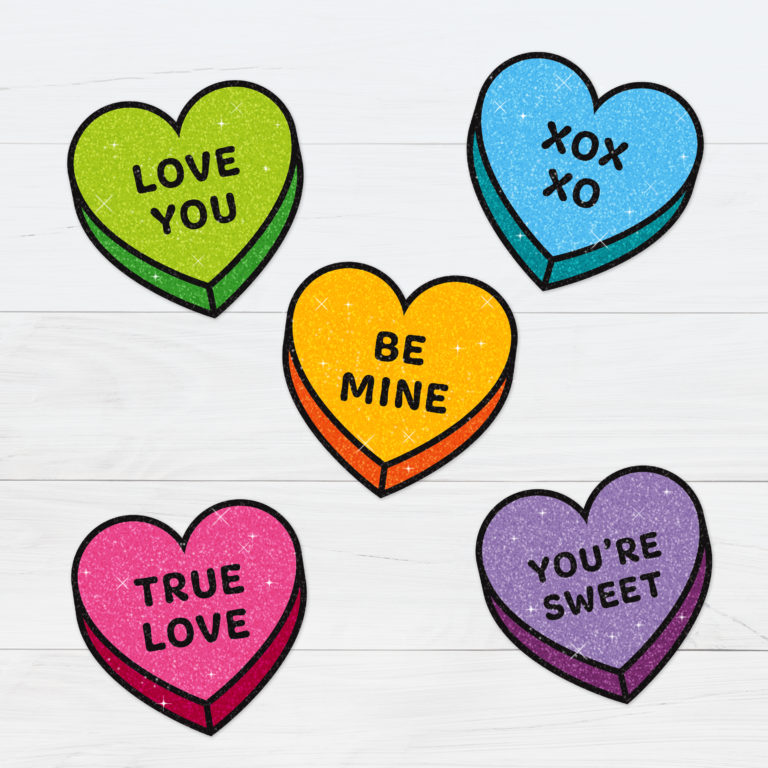 Conversation Hearts Free Printable Download