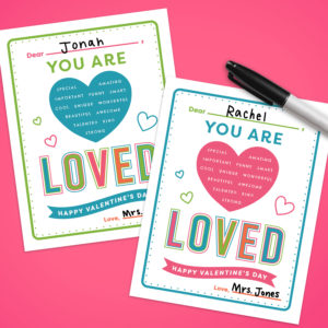 Valentines Cards for students