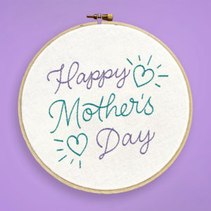 mother's day embroidery