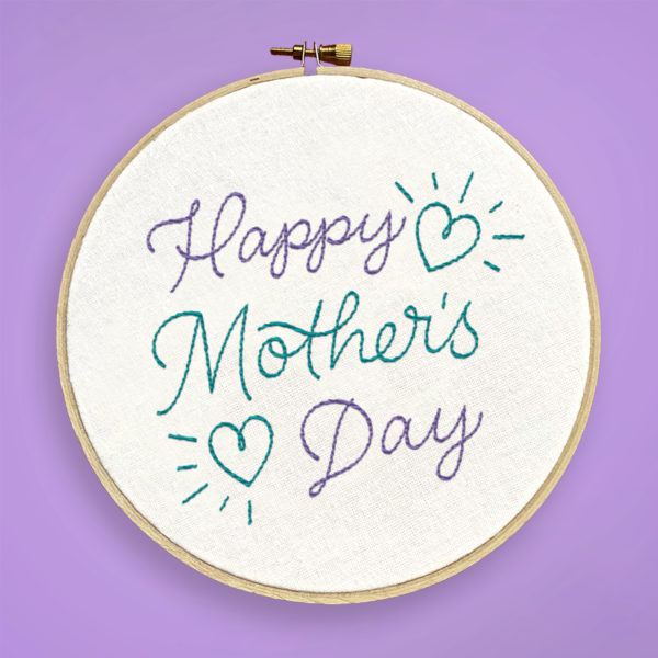 mother's day embroidery