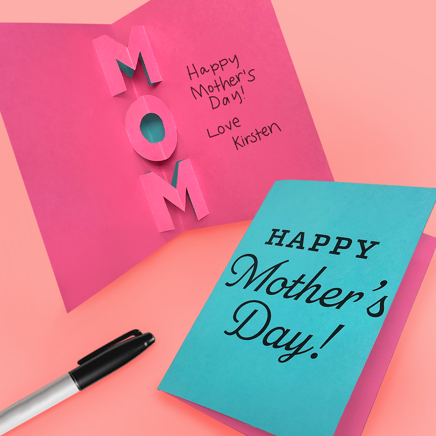 Mother s Day Pop Up Card Free Printable Download
