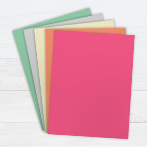 PrintWorks Sorbet Cardstock comes in five colors
