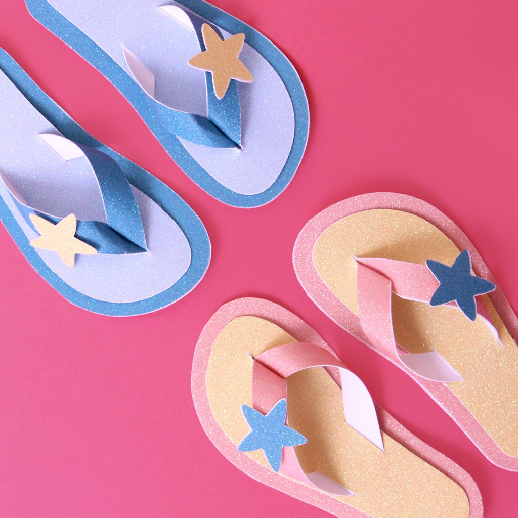 Paper Flip Flops Free Printable Download from PrintWorks