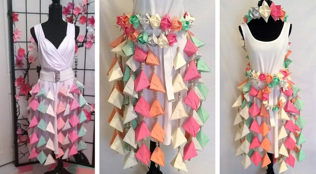pyramid origami skirt