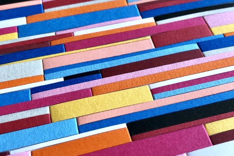 geometric paper artwork, titled Berlin by Naomi J Kendall