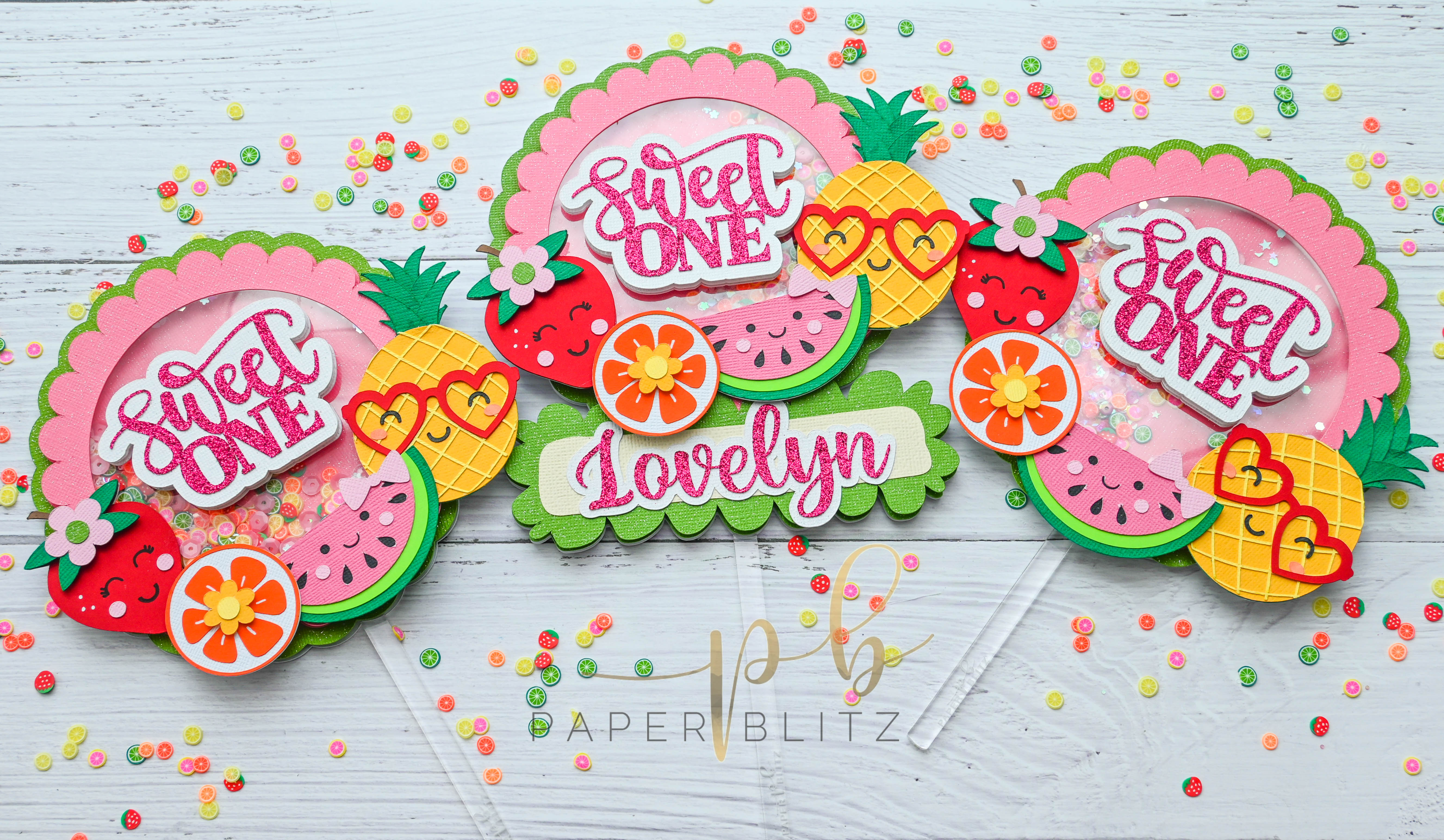 cake toppers that say 'sweet one'