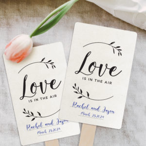 Personalized wedding fan example image