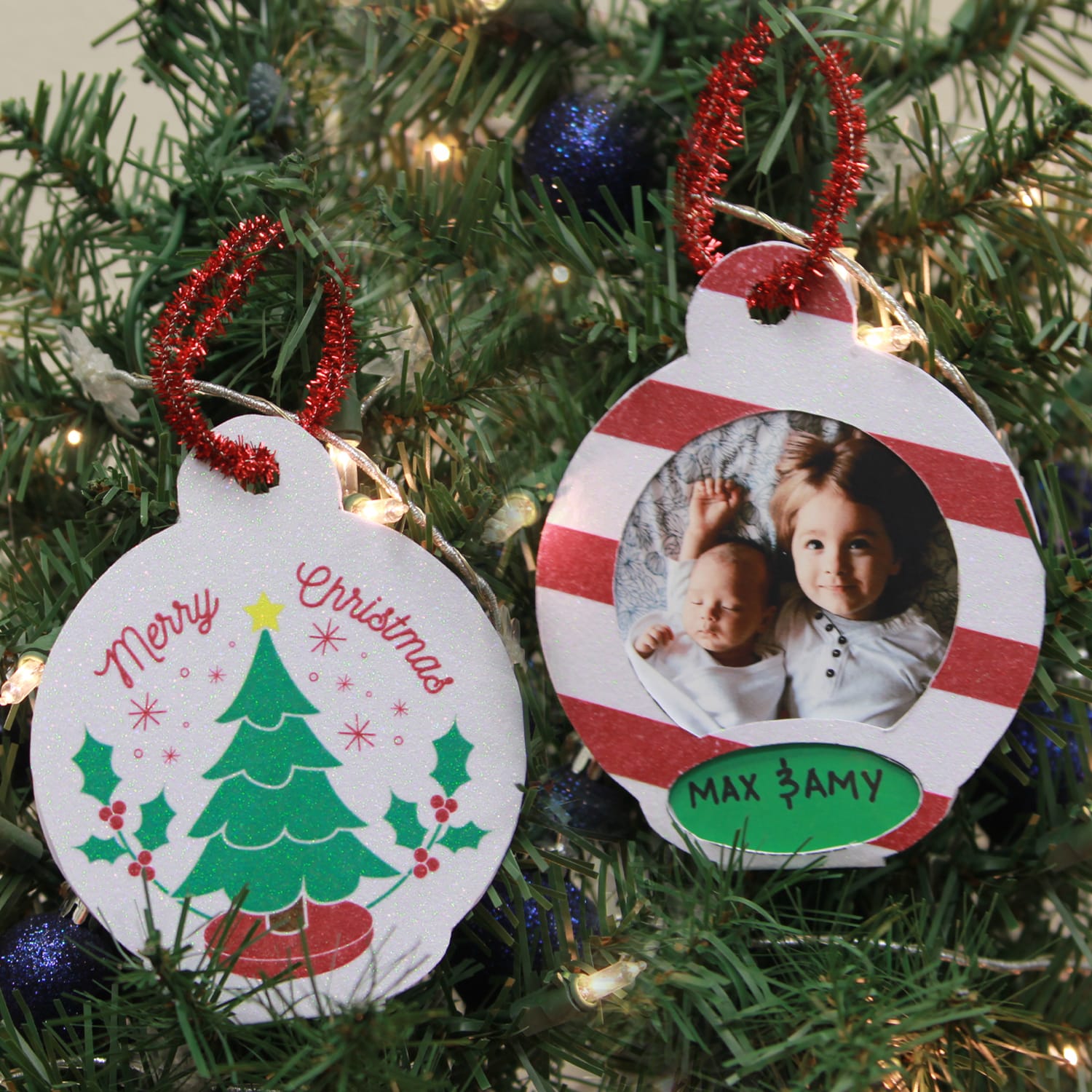 Christmas Photo Ornament Free Download by PrintWorks