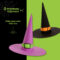 Halloween Paper Witch Hat - Template from PrintWorks