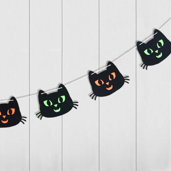 Black Cat Paper Garland Craft