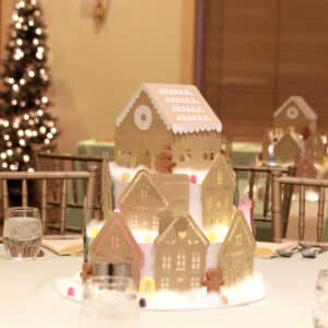 Paper Gingerbread House Christmas Party