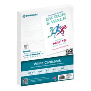 PrintWorks White Cardstock 100ct