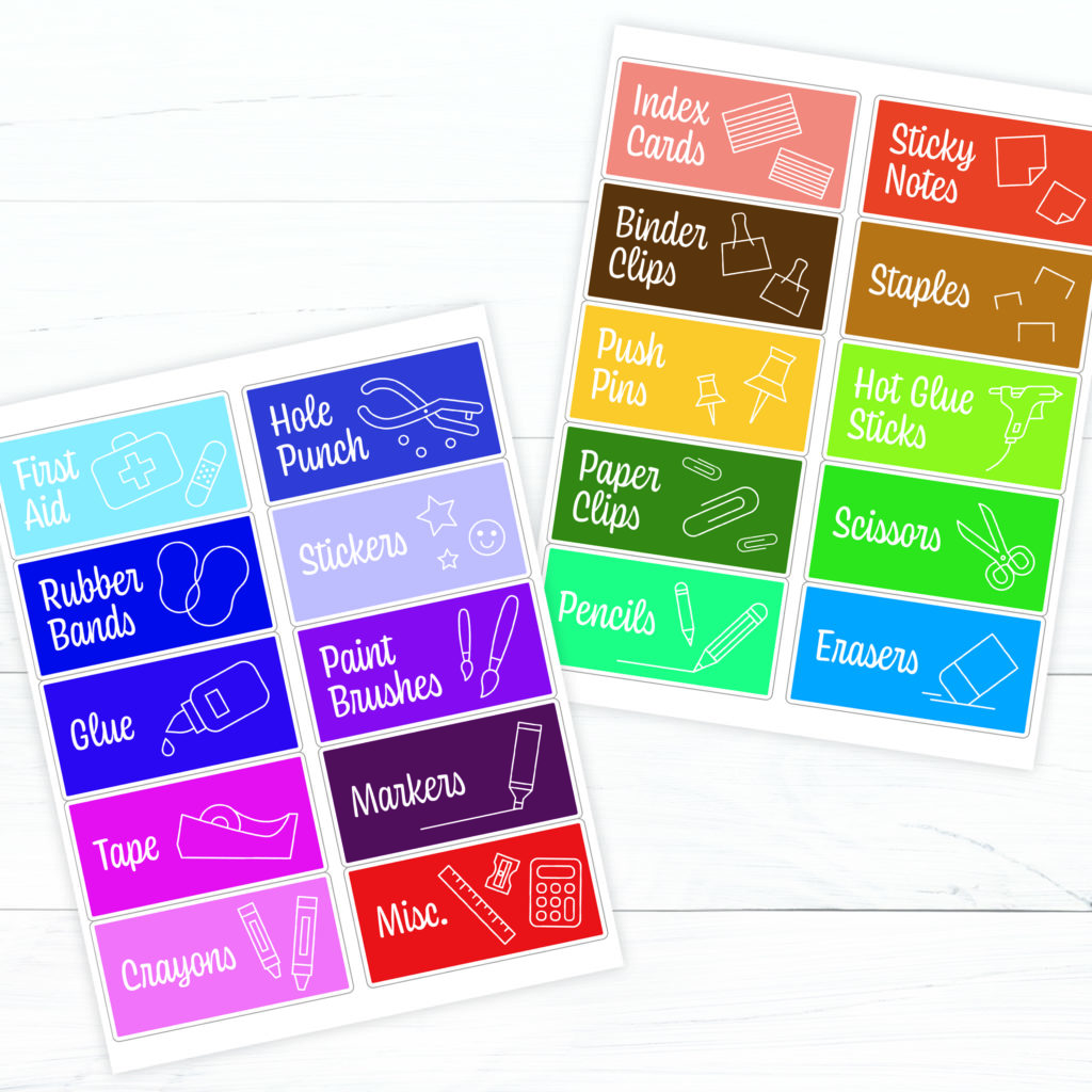Classroom Storage Labels Free Printable Download from PrintWorks